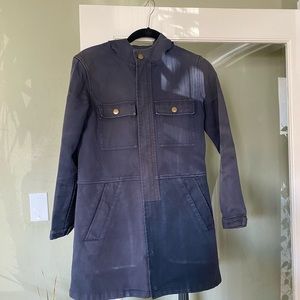 APC hooded button up hooded coat
